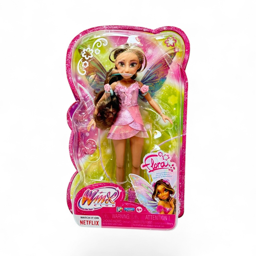 New Playmates Winx Club Flora Doll Pink 2021 Netflix Series 11 Inch 43100